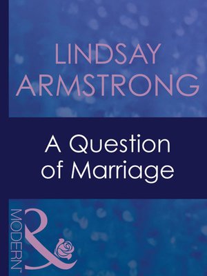 cover image of A Question of Marriage